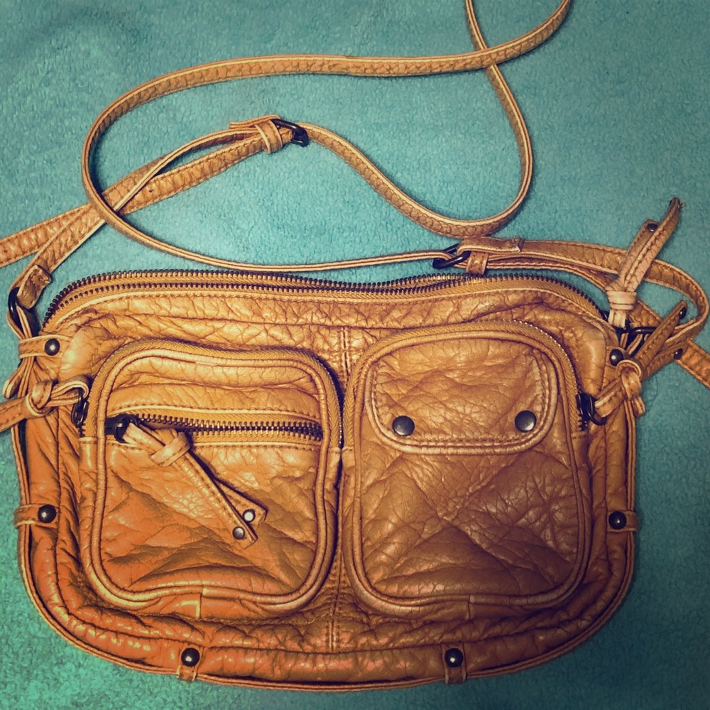 Gently used crossbody mustard yellow purse